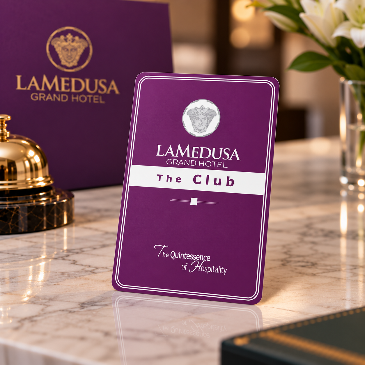 Tessera Club Lamedusa sul marmo
